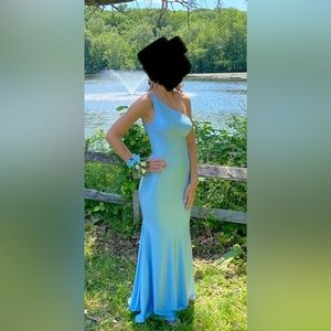 Sherri Hill Baby Blue Prom dress